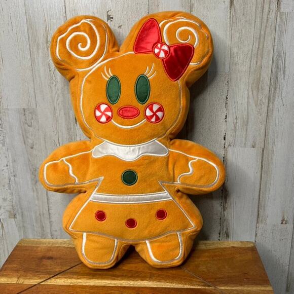 Disney Minnie Mouse Gingerbread Scented Plush Pillow Christmas‎ 2020 - Picture 1 of 5